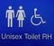 Unisex Toilet Signage