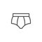 Unisex Underwear line icon