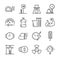 Unit of measurement icon set. Included the icons as miles, meter, tonne, kilogram, decibel, degrees Celsius and more.