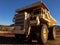 Unit Rig Lectra Haul Mark 36 Dump Truck near Tom Price museum and iron ore mine in Western Australia