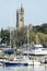 Unitarian Church with boatyard in foreground