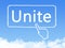 Unite message cloud shape
