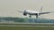 United Airlines landing in Frankfurt Airport, FRA