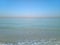 United Arab Emirates. Beautiful beach. Sea view. Sharjah beach. Morning at sea