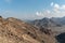 United Arab Emirates mountains view form Wadi Al Qor to Buraq Dam highest place around 800 meters