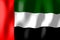 United Arab Emirates - waving flag - 3D illustration