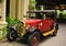 United kingdom automobile Austin 7 1920 model vintage classic red colour car