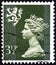 UNITED KINGDOM - CIRCA 1974: A stamp printed in United Kingdom shows Queen Elizabeth II and Royal Arms of Scotland, circa 1974.