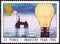 UNITED KINGDOM - CIRCA 1986: A stamp printed in United Kingdom shows light bulb and North Sea oil drilling rig, circa 1986.