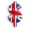 United kingdom dollar currency sign - Business 3d british symbol - United Kingdom, London or brexit concept