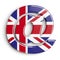 United kingdom email sign - at sign3d british symbol - United Kingdom, London or brexit concept