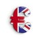 United kingdom euro currency sign  - Business 3d british symbol - United Kingdom, London or brexit concept