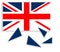 United Kingdom falling apart - flag with Scotland independent. R