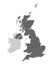 United Kingdom of Great Britain and Northern Ireland contour map