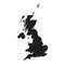 United Kingdom map icon. vector isolated high detailed image of Great Britain