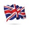 United Kingdom waving flag