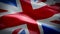 United Kingdom waving flag. National 3d UK British flag waving. Sign of UK Union Jack seamless loop animation. Great Britain Engla