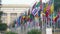 United Nations Office at Geneva in Switzerland, alley of member countries flags