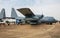 United States Air Force USAF Lockheed HC-130H Hercules 92-2104 search and rescue SAR/CSAR aircraft static display at RIAT Royal