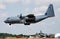 United States Air Force USAF Lockheed MC-130J spec ops aircraft arrival and landing for RIAT Royal International Air Tattoo 2018