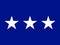 United States Airforce Three Star Lieutenant General Flag