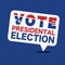 United States of America 2020 Vote presidential election Text In Bubble Talk Vector