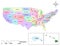 United States of America map of fifty states-USA sates map