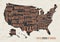 United States of America map print poster vintage design.