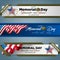 United States of America, Memorial day, celebration, web banners