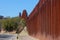 United States Border Wall From Nogales Sonora Mexico