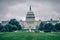 United states capitol building on a foggy day