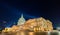 The United States Capitol Building at night in Washington, DC