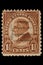 UNITED STATES - CIRCA 1920s: Vintage US 1 1/2 Cents Postage Stamp with portrait Warren Gamaliel Harding November 2, 1865 â€“