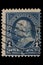 UNITED STATES - CIRCA 1920s: Vintage US 1 Cents Postage Stamp with portrait Benjamin Franklin January 17, 1706 â€“ April 17, 1790