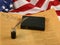 United States Constitution, Bible, Quill Pen in Inkwell, and Flag