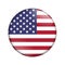 United States country flag badge button