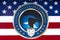 United States Cyber Command Logo and the US Flag