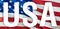 United States flag Closeup USA Full HD image waving in wind. National 3d United States flag waving, 3d rendering. Sign of USA