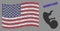 United States Flag Collage of Human Embryo and Scratched Maternity Leave Seal