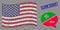 United States Flag Stylized Composition of Arguments and Textured Live Chat Seal