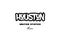 United States houston texas city graffitti font typography design