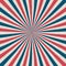 United States Independence Day 4th of July or Memorial Day background. Retro grunge patriotic vector illustration. Concentric