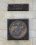 United States Marine Corps engraved granite medallion, Veteran`s Memorial Park.