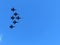 United States Navy Blue Angels in Fly Over Long Island NY saluting COVID-19 Frontline Workers