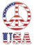 United states peace sign