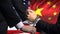 United States sanctions China, chained arms, political or economic conflict
