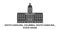 United States, South Carolina, Columbia, State House travel landmark vector illustration
