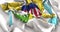 United States Virgin Islands Flag Ruffled Beautifully Waving Mac