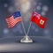 United States VS Bermuda flag Relation