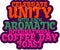 Unity and Aromatic Coffee Toast Vector Celebration